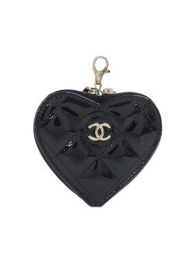 Chanel Coin Case Coin Purse Black